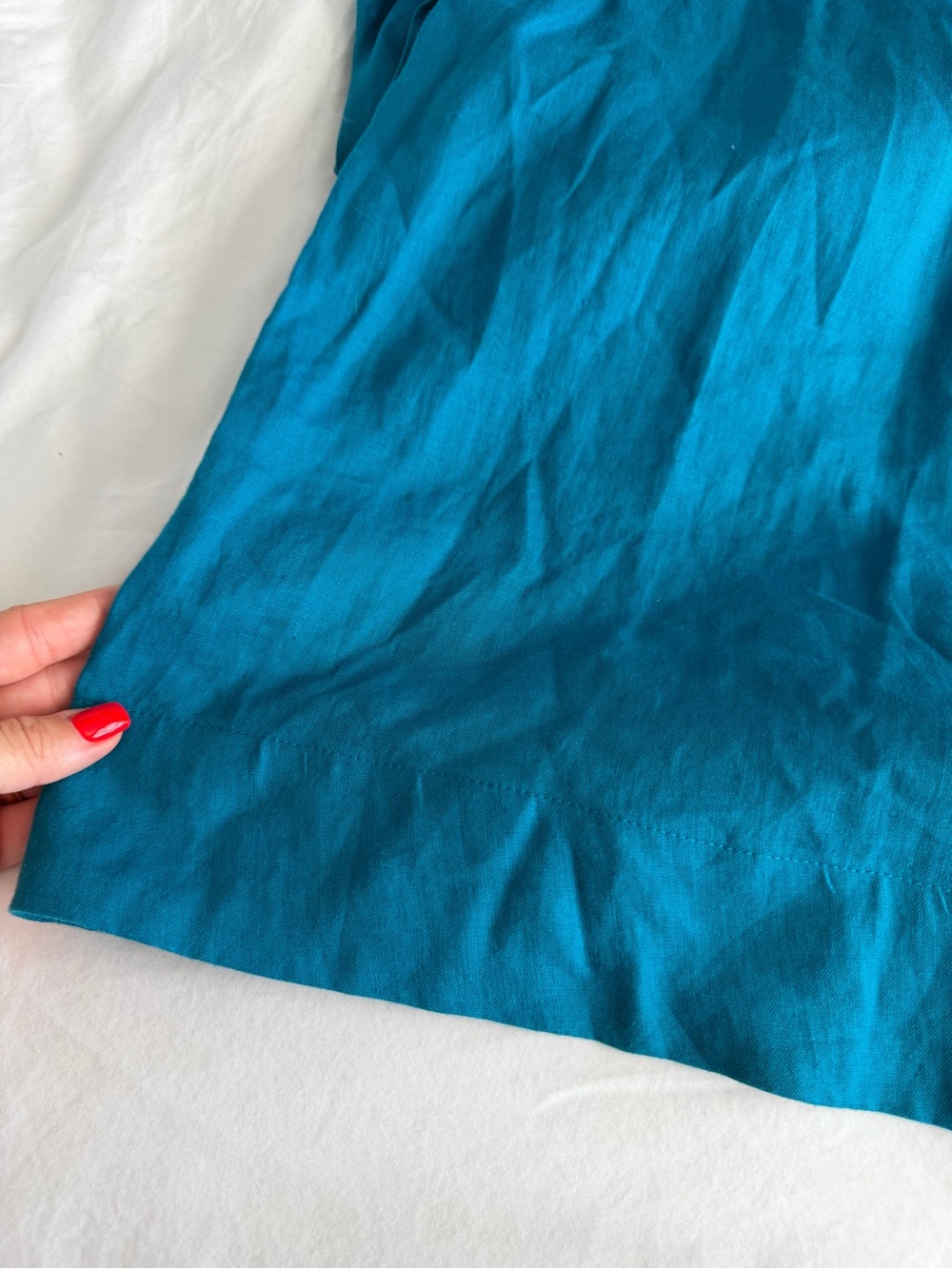Boden Bright Blue Midi Dress with Side Cutouts - Picture 12 of 13